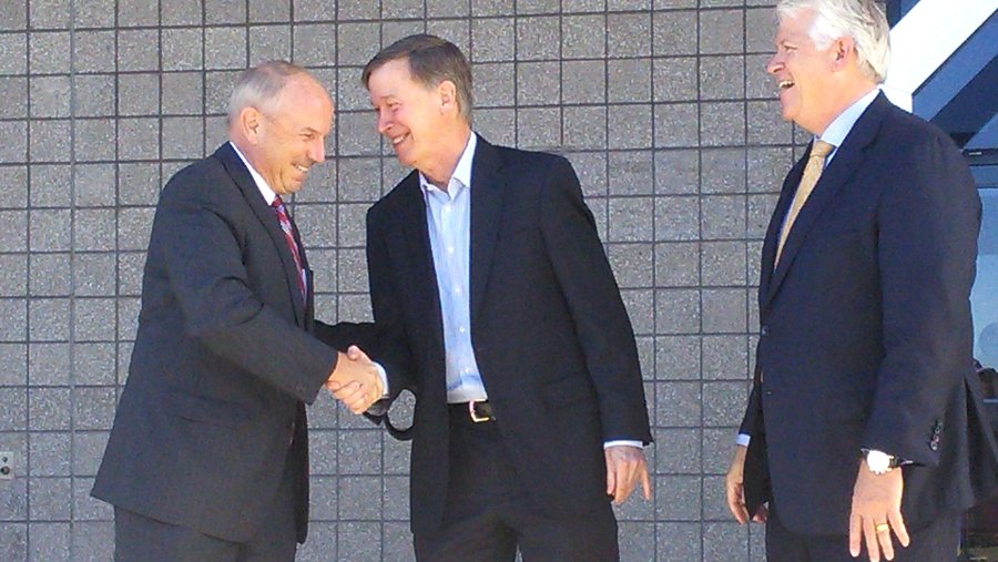 Lockheed Martin Space handshake