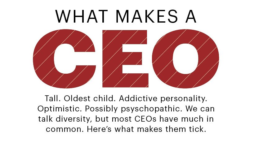 What makes a CEO: From personality traits to height to birth order and ...