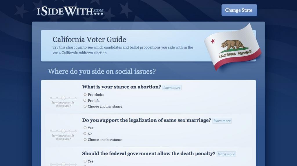 iSideWith rocks the vote with online political quiz - L.A. Business First