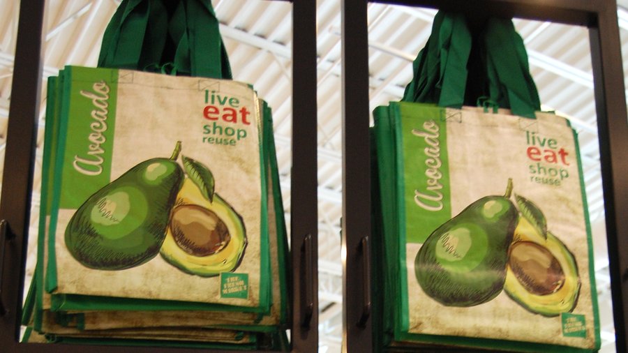 Food Lion Reuseable Grocery Bag Avocado Fresh New