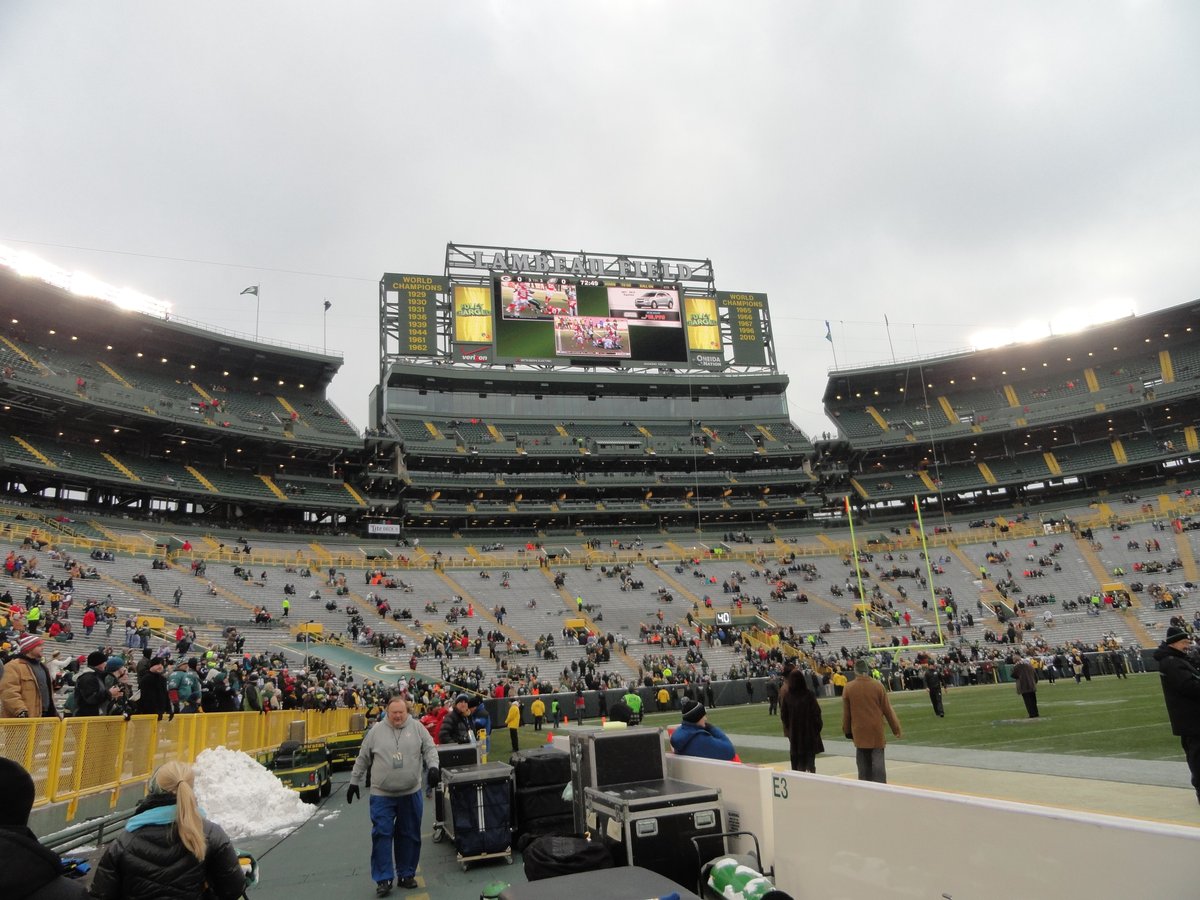 South Endzone Seating at Lambeau Field