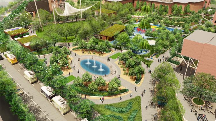 Design of LeBauer Park in downtown Greensboro unveiled by Community ...