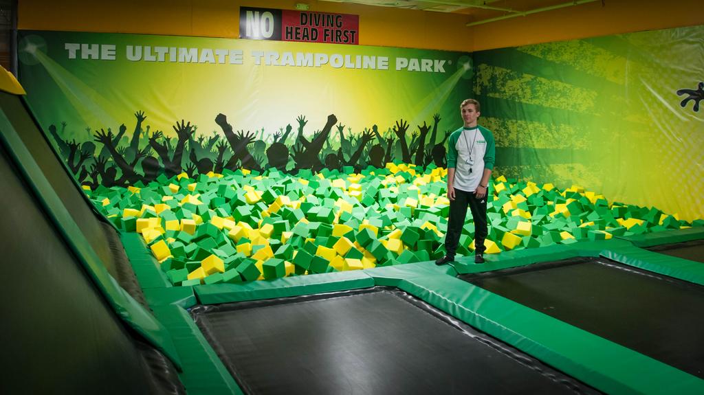 Indoor Trampoline Rock Climbing Park Eyes Brown Deer Location