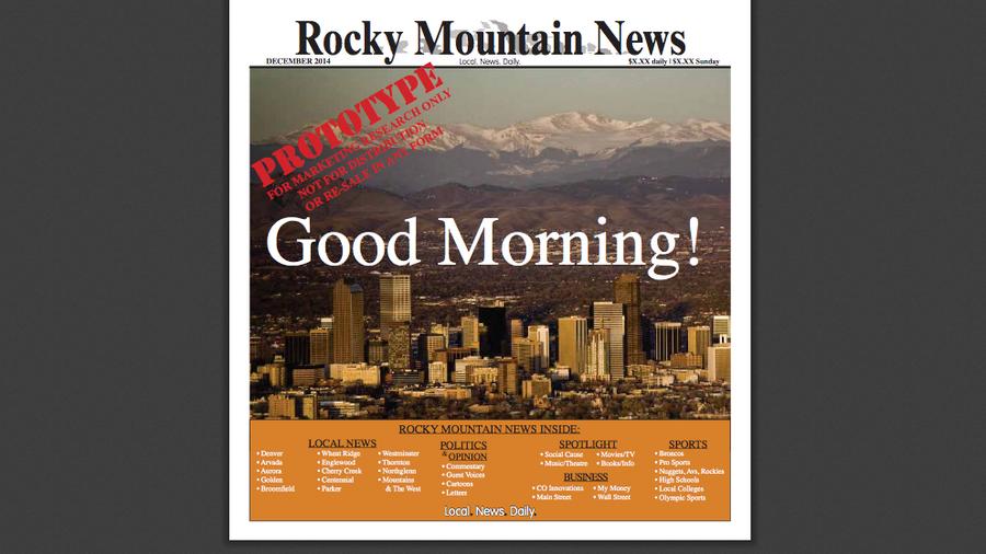 Business Pulse Poll If the Rocky Mountain News made a comeback, would