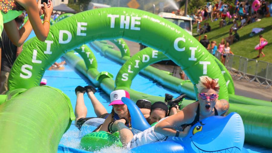 Business Pulse Poll Where's the best place for a giant waterslide in