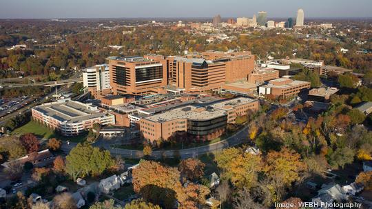 Wake Forest Baptist Medical Center aerial courtesy