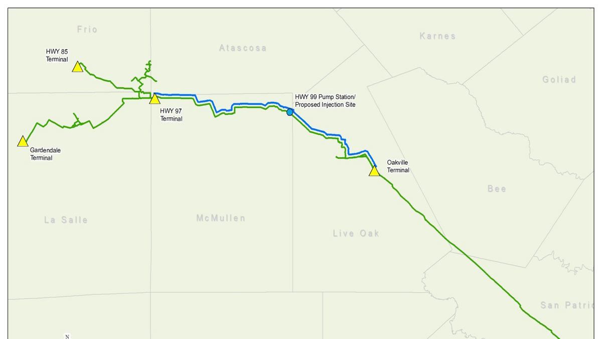 NuStar Pipeline Map