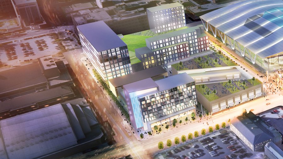 Uwm Arena Milwaukee ARENA DEVELOPMENT AERIAL VIEW UWM Panther