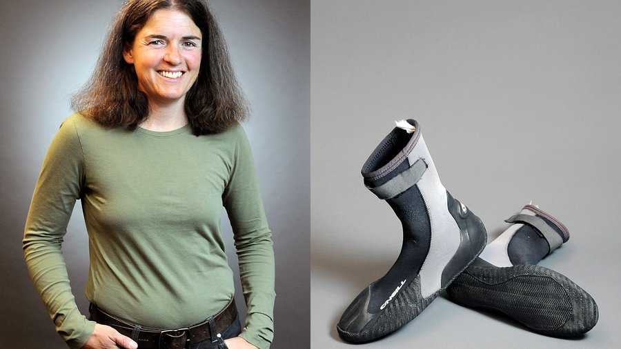 Aimee Rutledge taught herself how to surf 10 years ago and hits the ...