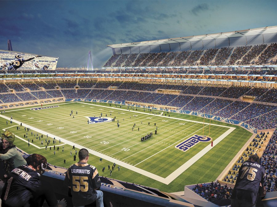 Rams settlement money: Officials pay off never-built riverfront stadium,  final tab totals $19.6M - St. Louis Business Journal