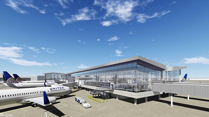 united airlines, houston airport system to break ground on