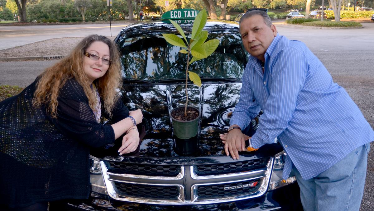 Green cab company gives back, one passenger at a time - Orlando ...