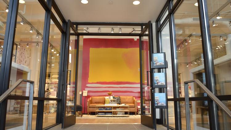the entrance to west elm milwaukee which traditionally features a taste of this seasons trends - West Elm Store the entrance to west elm milwaukee which traditionally features a taste of this seasons trends - West Elm Store