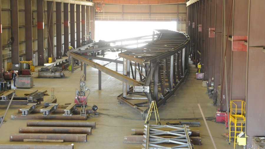 Roof trusses for arena coming from Stockton in big style - Sacramento ...