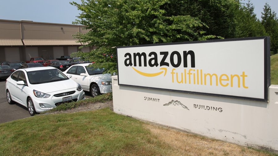 Pictured is Amazon.com's Fulfillment Center in Sumner, Washington