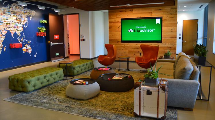 Tripadvisor S Sy New Needham Hq Will Make You Swoon Bbj Photo A View Of Tripadvisor S New Headquarters In Needham