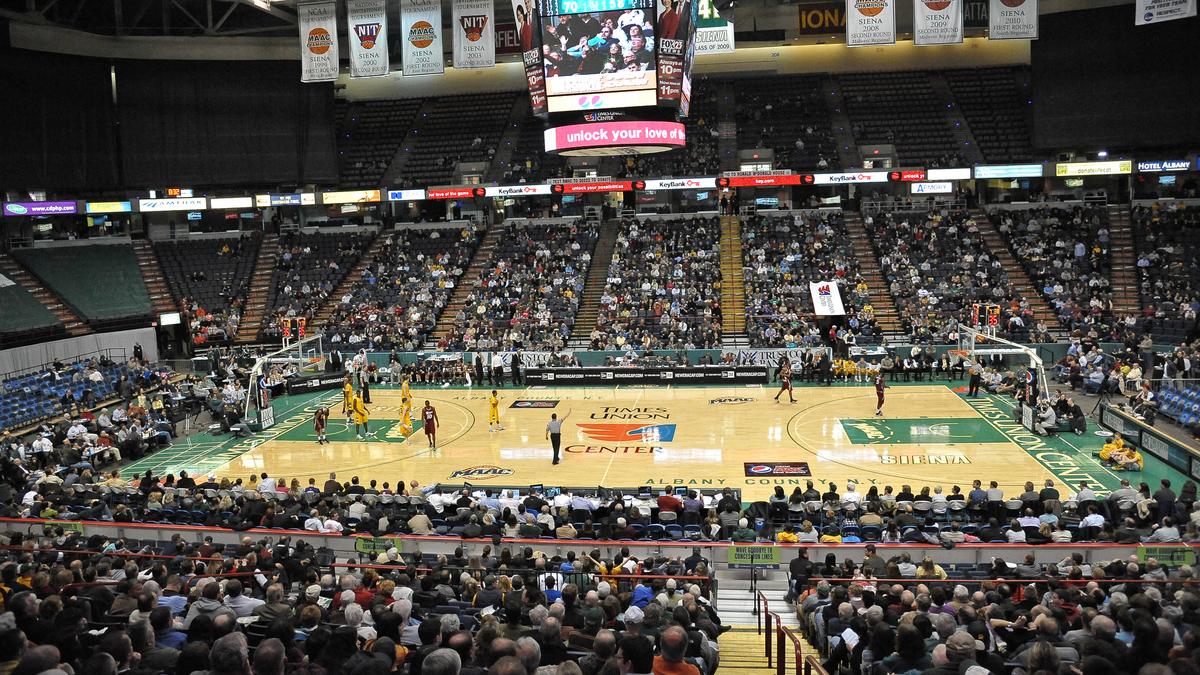 Times Union Center sports arena in downtown Albany, NY hosts men's and ...