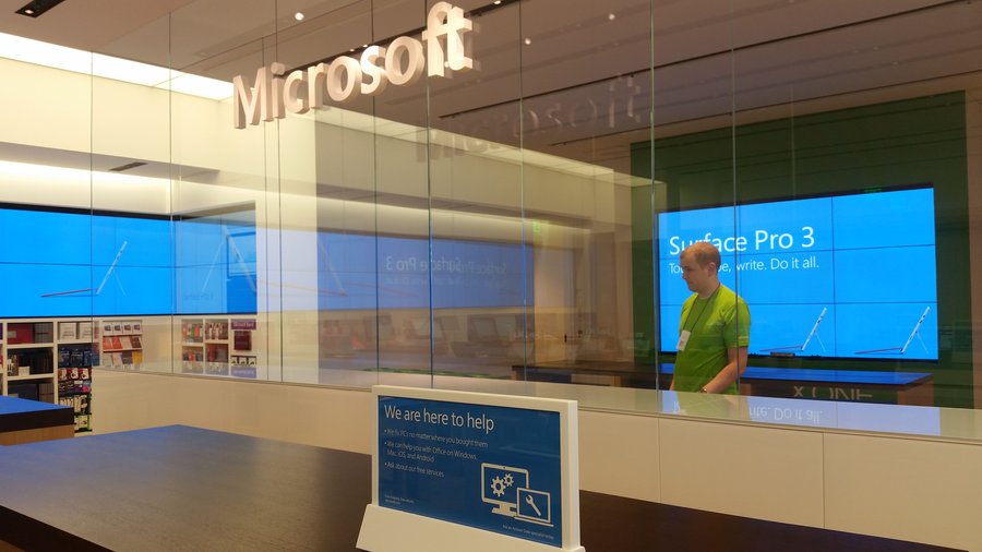 Microsoft store opening at Easton Town Center in Columbus, Ohio