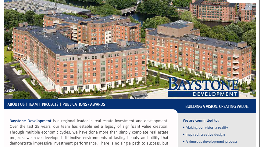 Bay Developer Baystone Development website
