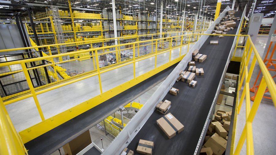 Get a look inside the massive new Amazon.com Kenosha facility ...