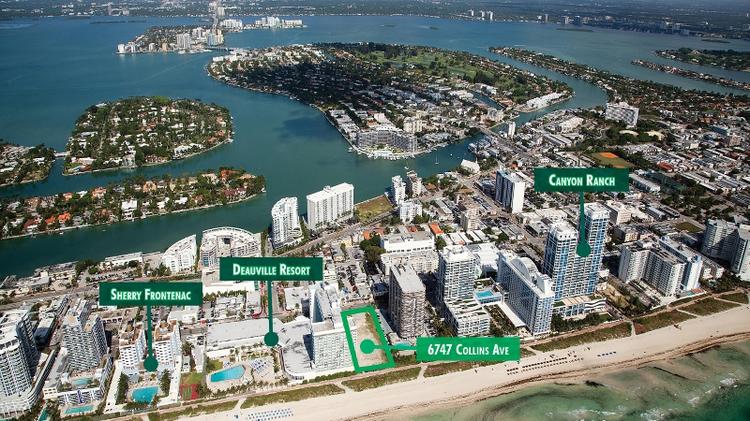 Bles S Bath Club Estate Condo Development Site In Miami Beach China City Construction Co Acquired The Site At 6747 Collins Ave In Miami Beach