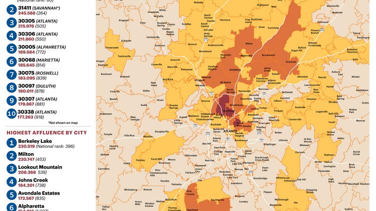 Buckhead Zip Code Map Zip Code 30327 'Epicenter' Of Atlanta Affluence (Slideshow) - Atlanta  Business Chronicle