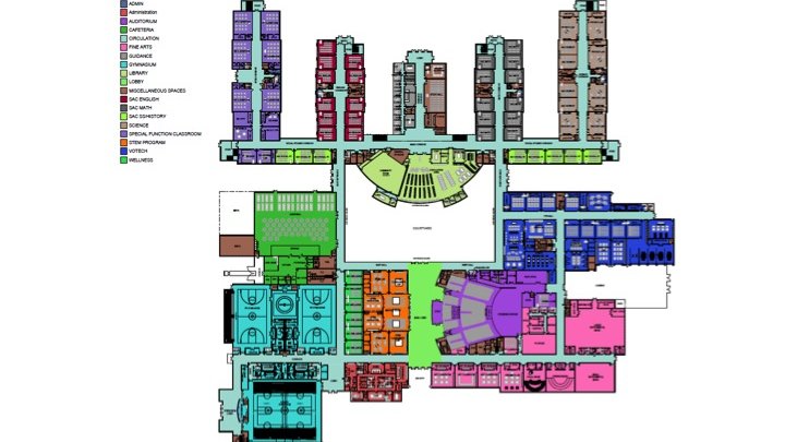 Collierville High School site plans