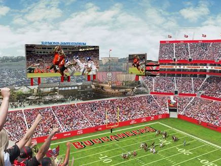 Section 120 at Raymond James Stadium 