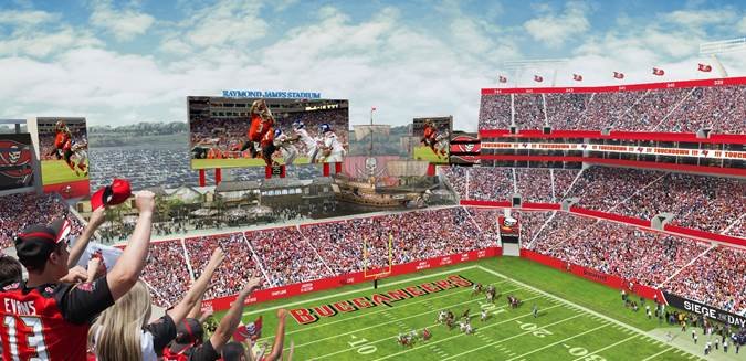 Tampa Bay Buccaneers reveal new hospitality and catering