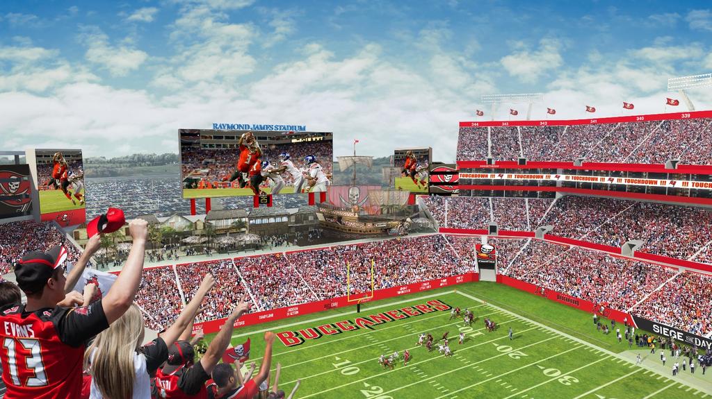 Tampa Bay Buccaneers reveal details of latest phase of Raymond James  renovation (Renderings) - Tampa Bay Business Journal