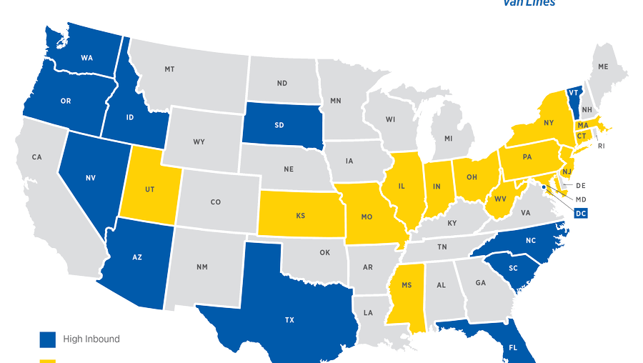 Washington Migration Routes Migration Map 2015