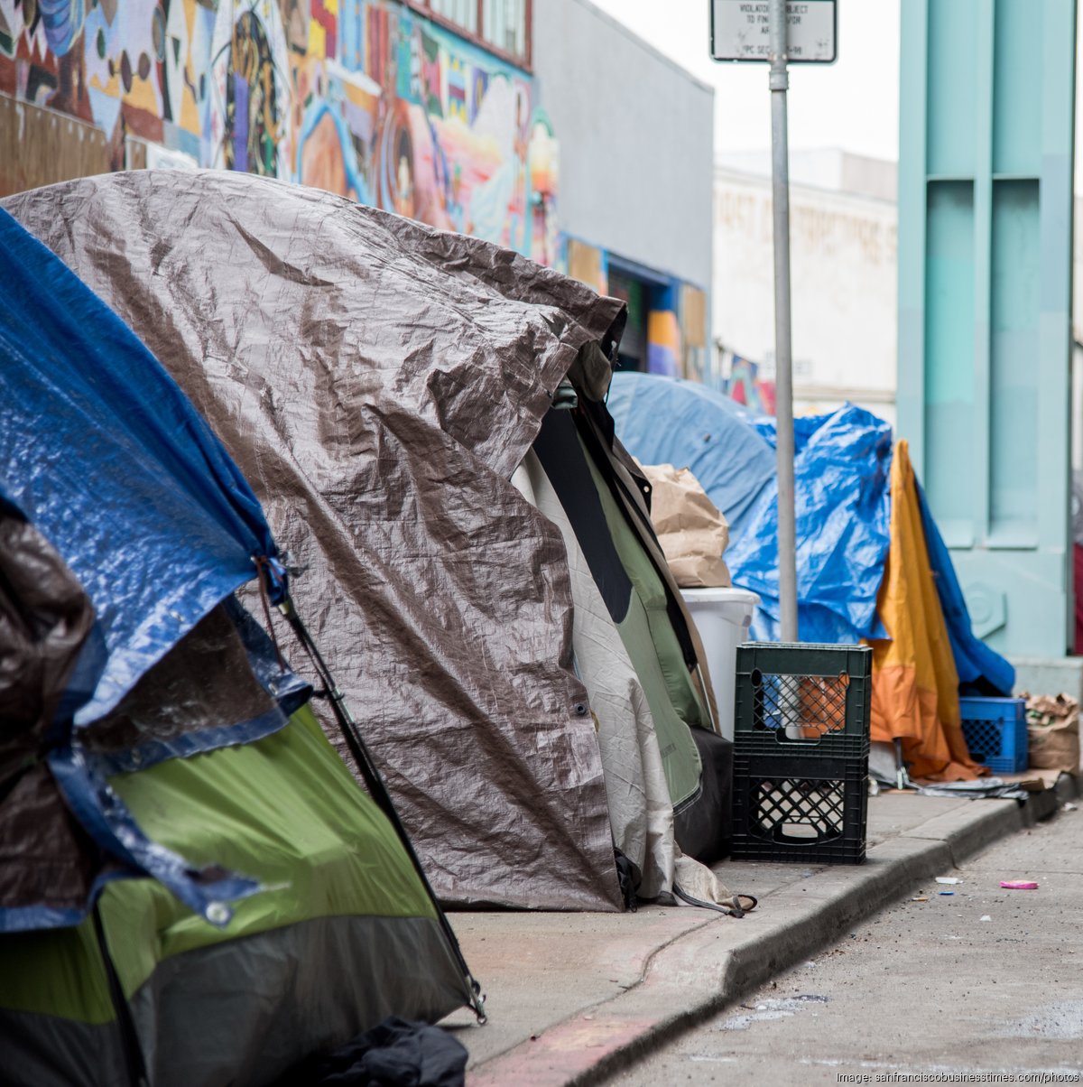 San Francisco Target store has begun keeping tents in locked cases