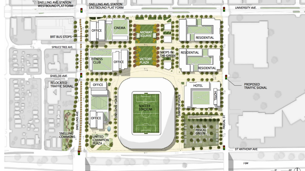 Minnesota United shows off plan for stadium-area 'urban village ...