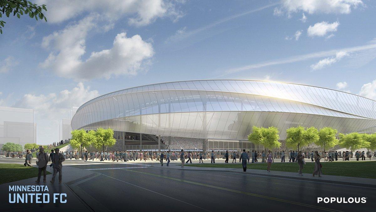 Minnesota United unveils St. Paul soccer stadium design (Images ...