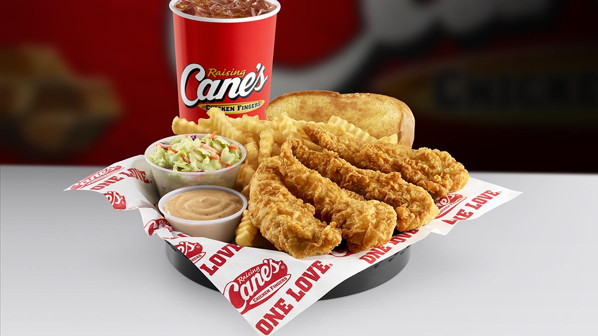 Menu  Raising Cane's