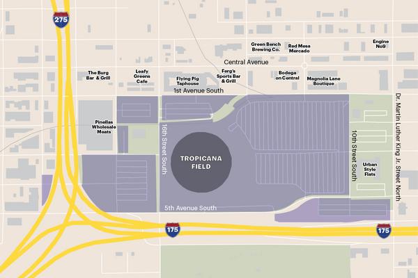 tropicana field parking map Midtown Residents Want A Piece Of The 1 Billion Tropicana Field