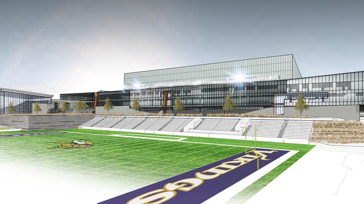 Vikings' new Eagan, MN, headquarters at 70% completion