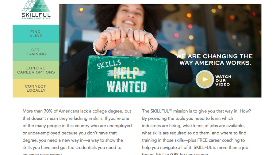 Skill Less Jobs Skillful, online job-hunting service for workers without degrees ...