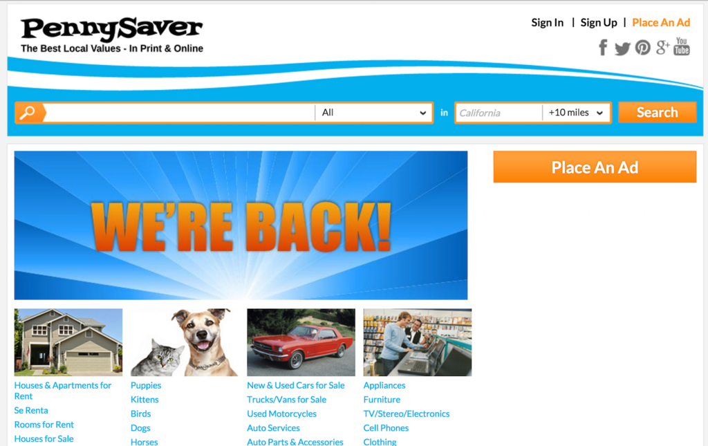 Pennysaver puppies sale for free