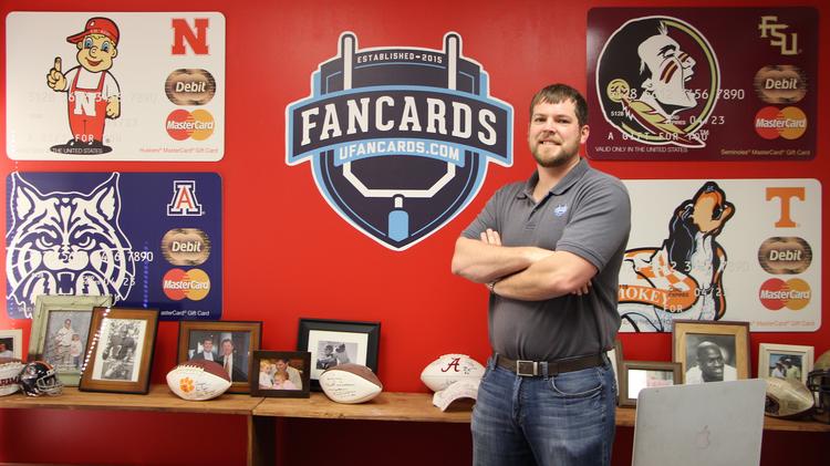 Greg Boggs started University FanCards in 2015 and has seen his business spread nationwide