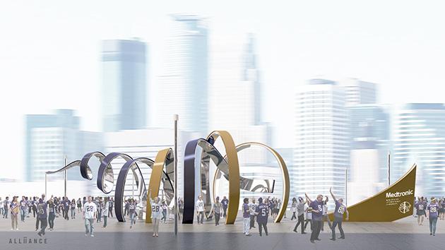 Vikings installing massive horn in new stadium