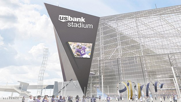 Vikings preview Medtronic's contemporary sculpture at U.S. Bank Stadium  (Images) - Minneapolis / St. Paul Business Journal