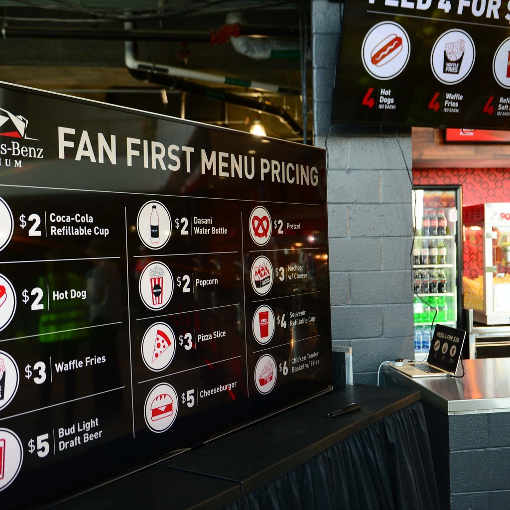 Food prices at Atlanta Falcons games are WILD 