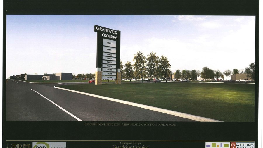 Grandview Crossing sign