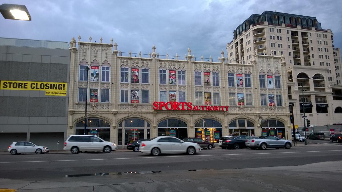 Denver's iconic Sports Castle could be wrapped by proposed 16story